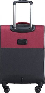 Puccini Mała kabinowa walizka PUCCINI MALMO EM50710C 3 Czerwono czarna 3