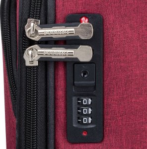 Puccini Mała kabinowa walizka PUCCINI MALMO EM50710C 3 Czerwono czarna 6