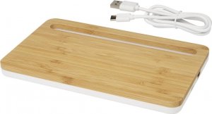 Ładowarka Upominkarnia Medake 10 W bambusowa bezprzewodowa ładowarka 6