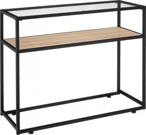 Tectake Stolik konsolowy Kilkenny 100x41x80,5cm - Drewno industrialne jasne, dąb Sonoma 1