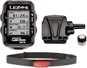 Lezyne Komputer rowerowy Micro GPS HRSC Loaded Czarny (LZN-1-GPS-MICRO-V104-HS) 1