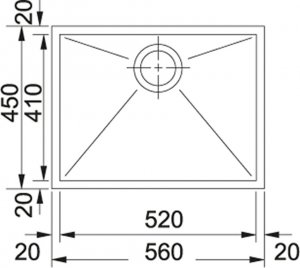 Zlewozmywak Franke NAS RTV AGD Zlewozmywak Planar PPX 110-52 stal szlach. 2