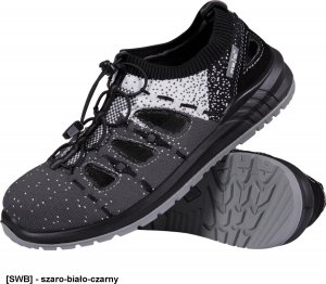 R.E.I.S. BRSPOT SBP SRC - buty bezpieczne spot typu sandał, stalowy podnosek, dziany matertiał tekstylny 41 1