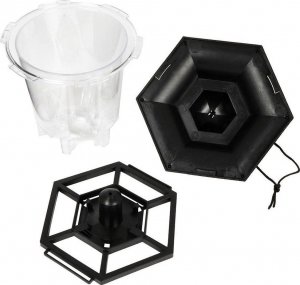 ProGarden Karmnik dla ptaków / budka na karmę ziarno czarny 8