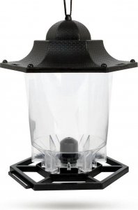 ProGarden Karmnik dla ptaków / budka na karmę ziarno czarny 9