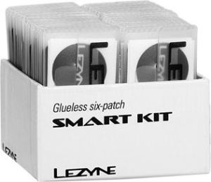 Lezyne Łatki do dętek zestaw SMART KIT BOX 6 x łatki samoprzylepne, tarka, 1 x łatka do opony pudełko 34szt. (LZN-1-PK-SMART-V1BOX) 1
