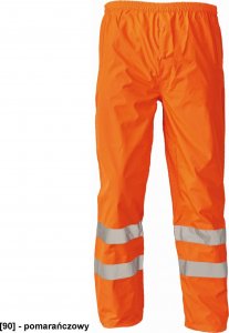 CERVA GORDON - spodnie robocze do pasa wodoodporne Hi-Vis 100% poliester/PU - pomarańczowy S 1
