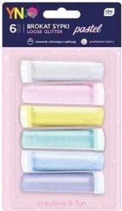 Interdruk Brokat sypki dekoracyjny 6 kolorów Pastel YN TEEN 1