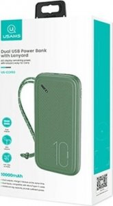 Powerbank Usams Powerbank PB56 10000mAh 2xUSB Zielony 2
