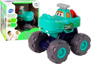 LeanToys Samochód Auto Monster Truck Krokodyl Dla Niemowląt Duże Koła 1