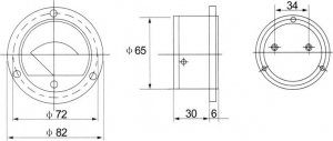 Blow 51-075#              Miernik analog.amper.okr. 7.5a+bocz 2