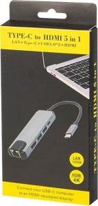 Karta sieciowa Blow 86-060# Karta sieciowa usb-c rj45+hdmi k-03 2