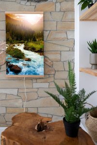 Grzejnik Trio Ogrzewanie na podczerwień. Grzejnik obraz. (Rzeka) 5