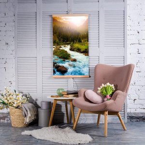 Grzejnik Trio Ogrzewanie na podczerwień. Grzejnik obraz. (Rzeka) 8