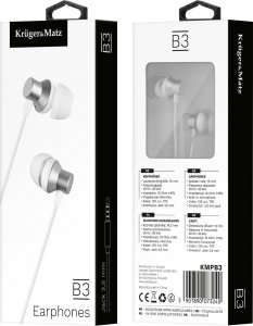 Słuchawki Słuchawki Kruger&Matz przewodowe z mikrofonem KMPB3 3