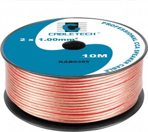 Konwerter Cabletech Kabel głośnikowy CCA 1.0mm  10M 1