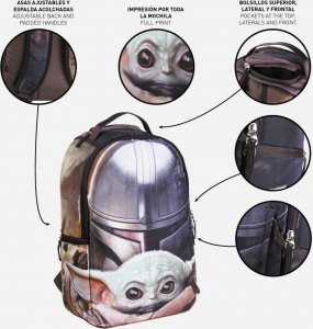 The mandalorian Plecak szkolny The Mandalorian Brązowy (30 x 44 x 12 cm) 6