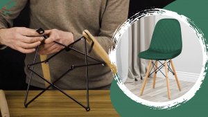 Krzesło welurowe tapicerowane pikowane do salonu jadalni 11