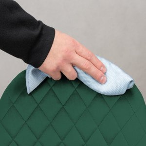 Krzesło welurowe tapicerowane pikowane do salonu jadalni 12