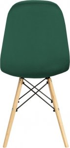 Krzesło welurowe tapicerowane pikowane do salonu jadalni 7