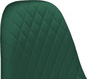 Krzesło welurowe tapicerowane pikowane do salonu jadalni 10