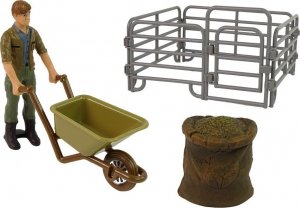 Figurka LeanToys Duży Zestaw Figurek Farma Wieś Indyk Kura Kogut Taczka 11 elementów 3