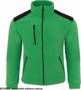 JHK FLRA 340 - bluza polarowa unisex, gruba posiada bardzo dobre właściwości cieplne - złoty fluorescencyjny S 40
