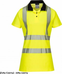 Portwest LW72 - Damska koszulka ostrzegawcza polo - żółty-czarny XS 1