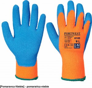 Portwest A145 - Rękawica ocieplana Cold Grip - pomarańcz-niebie XL 1