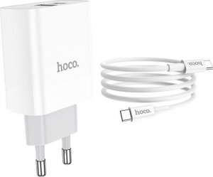 Ładowarka Hoco Ładowarka sieciowa Hoco 2 porty 20W + kabel 2