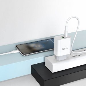 Ładowarka Hoco Ładowarka sieciowa Hoco 2 porty 20W + kabel 6