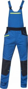 Ardon ARDON 4Xstretch - spodnie robocze ogrodniczki stretch, dużo praktycznych kieszeni + na nakolanniki, d-ring, oddychający - niebieski H6084 50 12