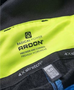 Ardon ARDON 4Xstretch - spodnie robocze ogrodniczki stretch, dużo praktycznych kieszeni + na nakolanniki, d-ring, oddychający - niebieski H6084 50 13