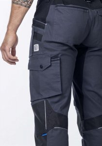 Ardon ARDON 4Xstretch - spodnie robocze ogrodniczki stretch, dużo praktycznych kieszeni + na nakolanniki, d-ring, oddychający - niebieski H6084 50 6