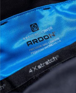 Ardon ARDON 4Xstretch - spodnie robocze ogrodniczki stretch, dużo praktycznych kieszeni + na nakolanniki, d-ring, oddychający - niebieski H6084 50 7