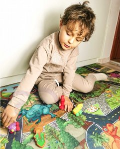 Woopie WOOPIE Mata Droga dla Samochodzików  Zestaw Dinozaury Auta + Znaki Drogowe 2