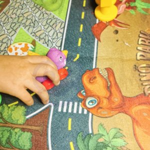 Woopie WOOPIE Mata Droga dla Samochodzików  Zestaw Dinozaury Auta + Znaki Drogowe 4