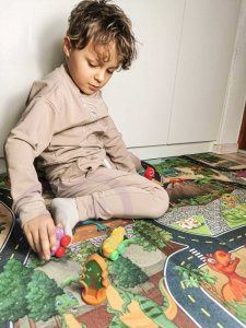 Woopie WOOPIE Mata Droga dla Samochodzików  Zestaw Dinozaury Auta + Znaki Drogowe 5