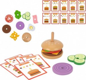 Woopie WOOPIE GREEN Drewniany Burger Restauracja Układanka dla Dzieci 15 el. Certyfikat FSC 13