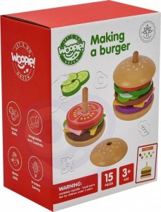 Woopie WOOPIE GREEN Drewniany Burger Restauracja Układanka dla Dzieci 15 el. Certyfikat FSC 14