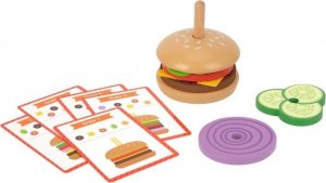 Woopie WOOPIE GREEN Drewniany Burger Restauracja Układanka dla Dzieci 15 el. Certyfikat FSC 9