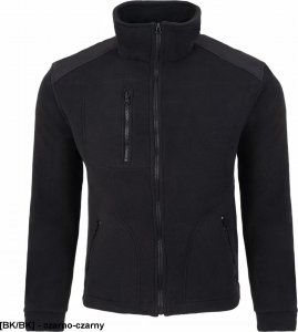 JHK FLRA 340 - bluza polarowa unisex, gruba posiada bardzo dobre właściwości cieplne - złoto-czarny L 102