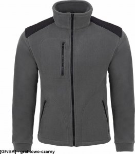 JHK FLRA 340 - bluza polarowa unisex, gruba posiada bardzo dobre właściwości cieplne - złoto-czarny L 46