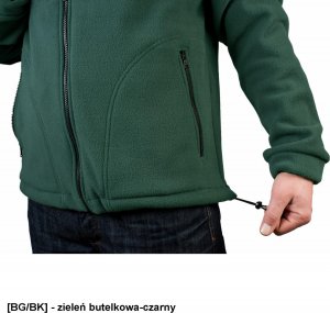 JHK FLRA 340 - bluza polarowa unisex, gruba posiada bardzo dobre właściwości cieplne - złoto-czarny L 50