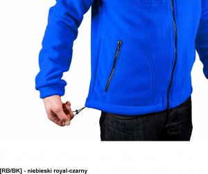 JHK FLRA 340 - bluza polarowa unisex, gruba posiada bardzo dobre właściwości cieplne - złoto-czarny L 80