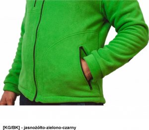 JHK FLRA 340 - bluza polarowa unisex, gruba posiada bardzo dobre właściwości cieplne - czarno-grafitowy 4XL 36