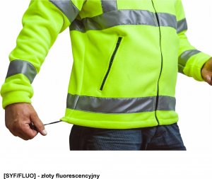 JHK FLRA 340 - bluza polarowa unisex, gruba posiada bardzo dobre właściwości cieplne - brązowo-czarny L 75