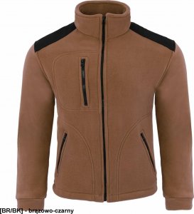 JHK FLRA 340 - bluza polarowa unisex, gruba posiada bardzo dobre właściwości cieplne - brązowo-czarny L 9