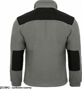 JHK FLRA 340 - bluza polarowa unisex, gruba posiada bardzo dobre właściwości cieplne - brązowo-czarny L 94