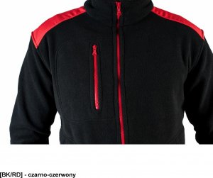 JHK FLRA 340 - bluza polarowa unisex, gruba posiada bardzo dobre właściwości cieplne - jasno szaro-czarny S 13